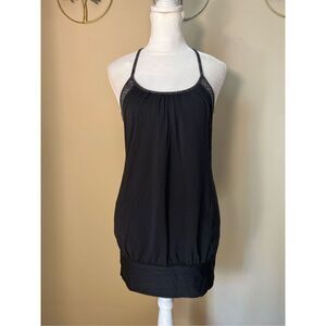 Lululemon No Limits Black / Wee Are From Space Black Cashew Tank Top Size 4